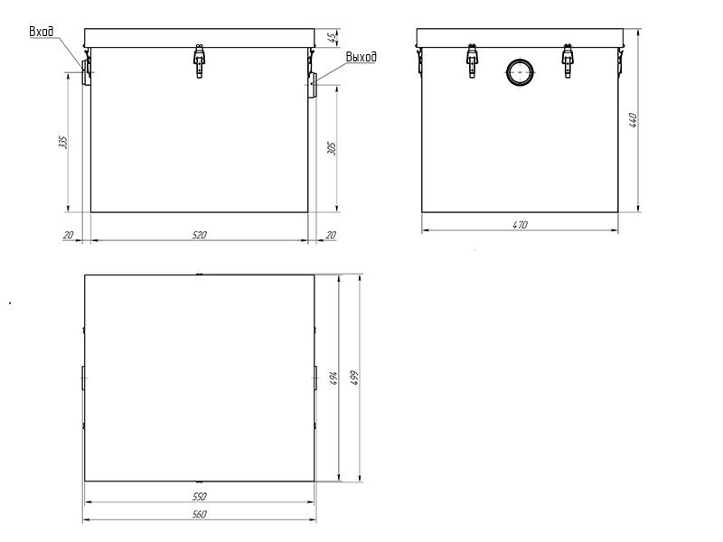 Жироуловитель под мойку Alta M-In 1.0-60