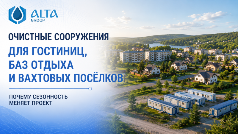 Очистные сооружения для гостиницы, базы отдыха и вахтового поселка: почему сезонность меняет проект