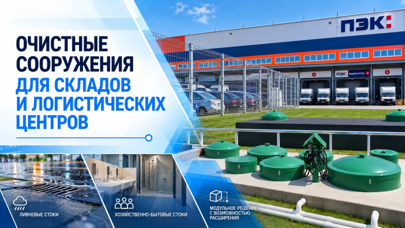 Очистные сооружения для складов и логистических центров