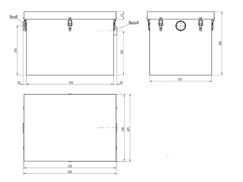 Габаритный чертеж AS-IN 0,5-40 Габаритный чертеж AS-IN 0,5-40