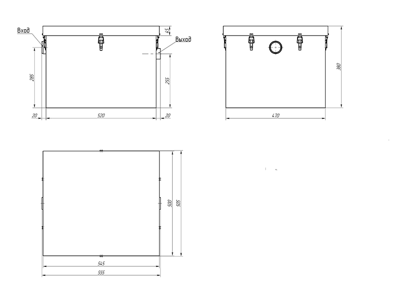 Габаритный чертеж AS-IN 0,5-50 Габаритный чертеж AS-IN 0,5-50