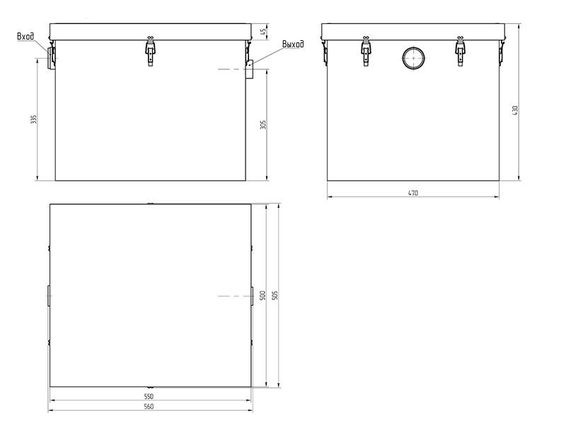 Габаритный чертеж AS-IN 1.0-60 Габаритный чертеж AS-IN 1.0-60