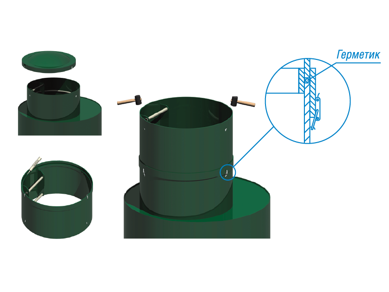 Горловина кессона удлиняющая, как выбрать подходящую?